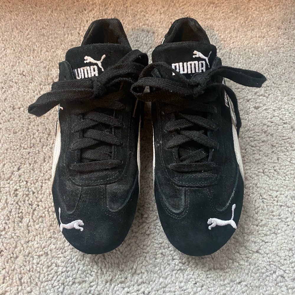 Puma Classic Black and White Trainers